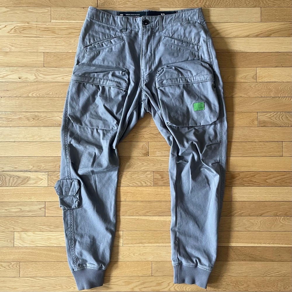 G-Star Raw Twill Cargo Pants in Gray